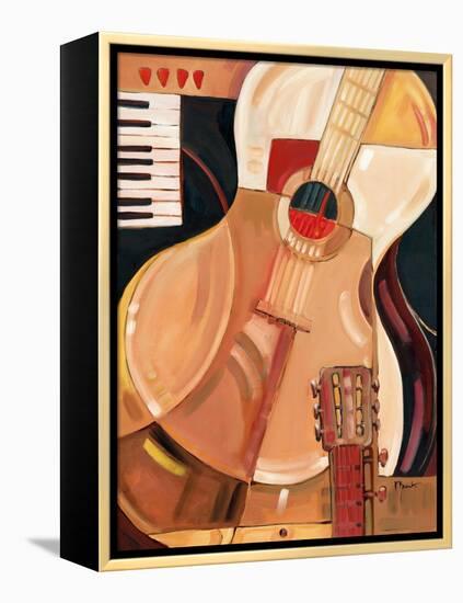 Abstract Guitar-Paul Brent-Framed Stretched Canvas
