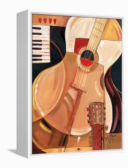 Abstract Guitar-Paul Brent-Framed Stretched Canvas