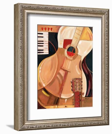 Abstract Guitar-Paul Brent-Framed Premium Giclee Print