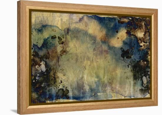 Abstract Hand Painted Watercolor Background on Grunge Paper Texture-run4it-Framed Stretched Canvas