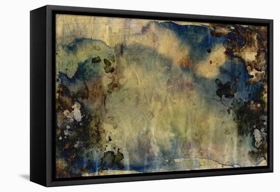 Abstract Hand Painted Watercolor Background on Grunge Paper Texture-run4it-Framed Stretched Canvas