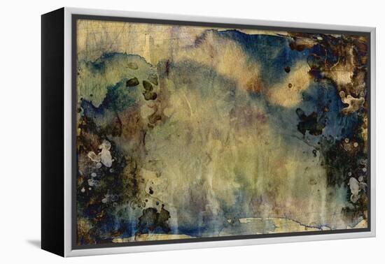 Abstract Hand Painted Watercolor Background on Grunge Paper Texture-run4it-Framed Stretched Canvas