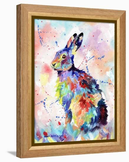 Abstract Hare-Sarah Stribbling-Framed Stretched Canvas