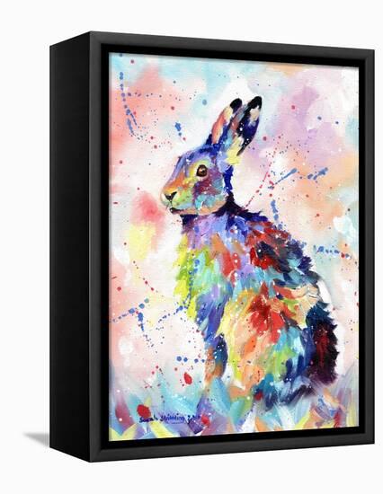 Abstract Hare-Sarah Stribbling-Framed Stretched Canvas