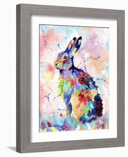 Abstract Hare-Sarah Stribbling-Framed Art Print