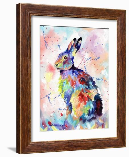 Abstract Hare-Sarah Stribbling-Framed Art Print