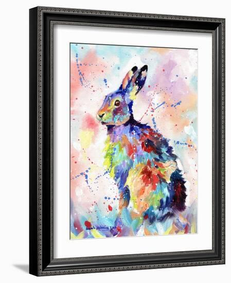 Abstract Hare-Sarah Stribbling-Framed Art Print