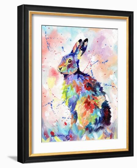 Abstract Hare-Sarah Stribbling-Framed Art Print