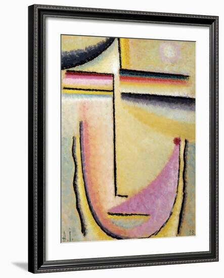 Abstract Head; Abstrakter Kopf, 1928-Alexej Von Jawlensky-Framed Giclee Print