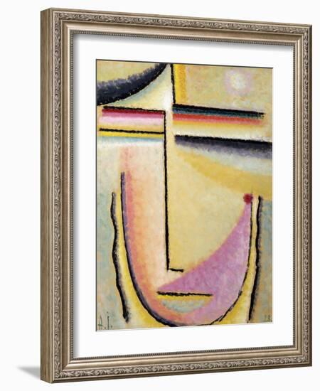 Abstract Head; Abstrakter Kopf, 1928-Alexej Von Jawlensky-Framed Giclee Print