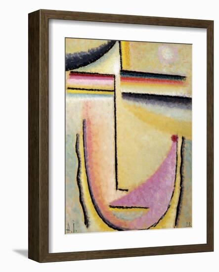 Abstract Head; Abstrakter Kopf, 1928-Alexej Von Jawlensky-Framed Giclee Print