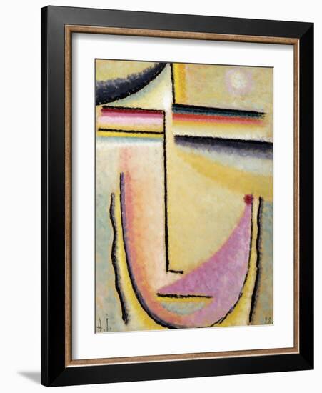 Abstract Head; Abstrakter Kopf, 1928-Alexej Von Jawlensky-Framed Giclee Print