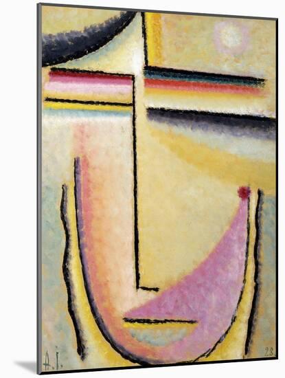 Abstract Head; Abstrakter Kopf, 1928-Alexej Von Jawlensky-Mounted Giclee Print