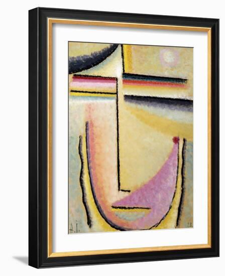 Abstract Head; Abstrakter Kopf, 1928-Alexej Von Jawlensky-Framed Giclee Print