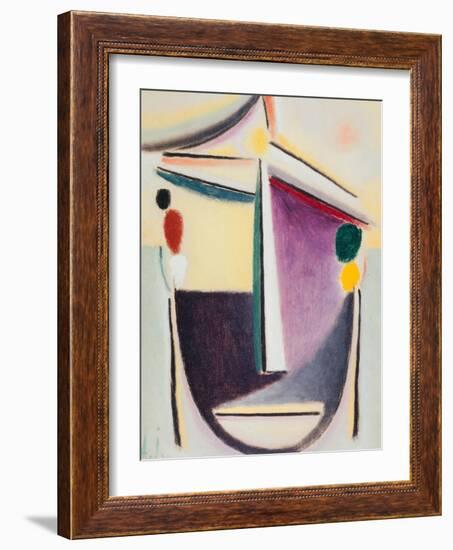 Abstract Head: Black-Yellow-Purple, c.1922-Alexej Von Jawlensky-Framed Giclee Print