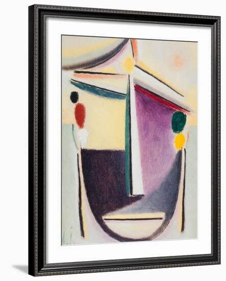 Abstract Head: Black-Yellow-Purple, c.1922-Alexej Von Jawlensky-Framed Giclee Print