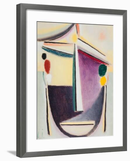 Abstract Head: Black-Yellow-Purple, c.1922-Alexej Von Jawlensky-Framed Giclee Print