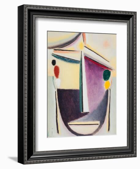 Abstract Head: Black-Yellow-Purple, c.1922-Alexej Von Jawlensky-Framed Premium Giclee Print