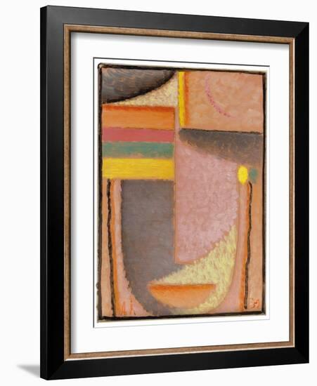 Abstract Head: Parthenon, 1932 (Oil and Pencil on Paper)-Alexej Von Jawlensky-Framed Giclee Print