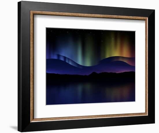 Abstract Illustration of the Northern Lights-null-Framed Photographic Print