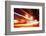 Abstract Image of Night Traffic in the City.-Elenamiv-Framed Photographic Print