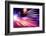 Abstract Image of Speed Motion in the City at Twilight.-Elenamiv-Framed Photographic Print