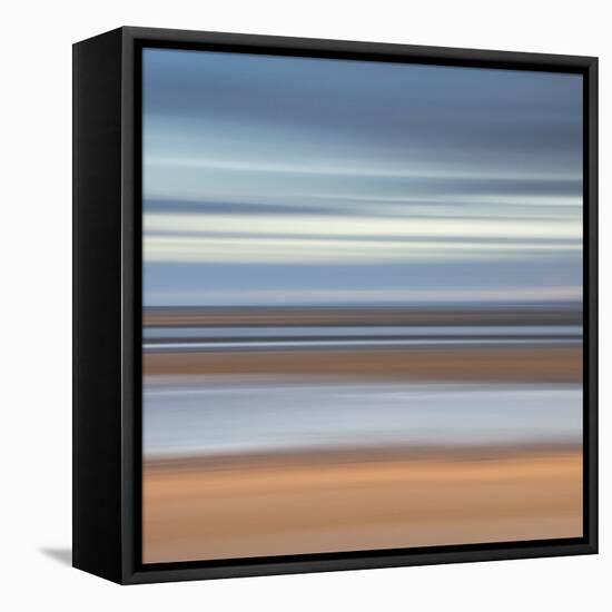 Abstract Image of the View from Alnmouth Beach to the North Sea, Alnmouth, England, UK-Lee Frost-Framed Premier Image Canvas