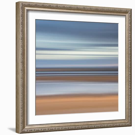 Abstract Image of the View from Alnmouth Beach to the North Sea, Alnmouth, England, UK-Lee Frost-Framed Photographic Print