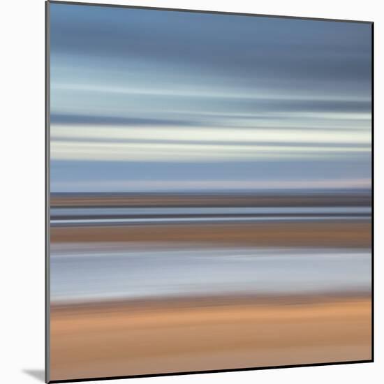 Abstract Image of the View from Alnmouth Beach to the North Sea, Alnmouth, England, UK-Lee Frost-Mounted Photographic Print