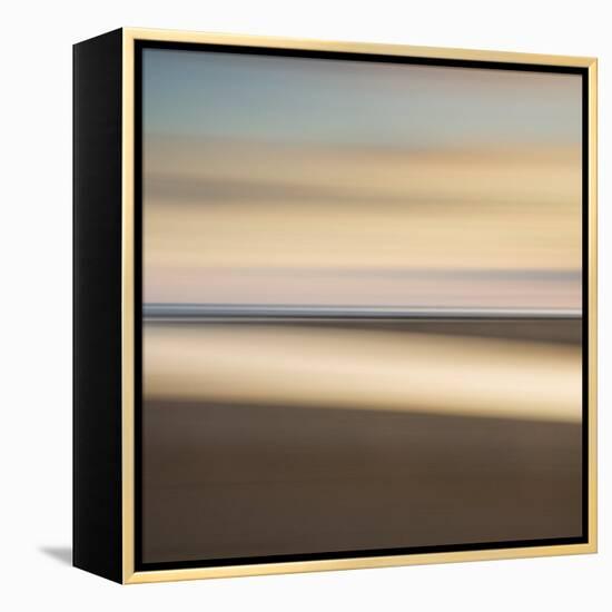 Abstract Image of the View from Alnmouth Beach to the North Sea, Alnmouth, England, UK-Lee Frost-Framed Premier Image Canvas