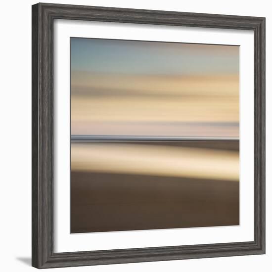 Abstract Image of the View from Alnmouth Beach to the North Sea, Alnmouth, England, UK-Lee Frost-Framed Photographic Print