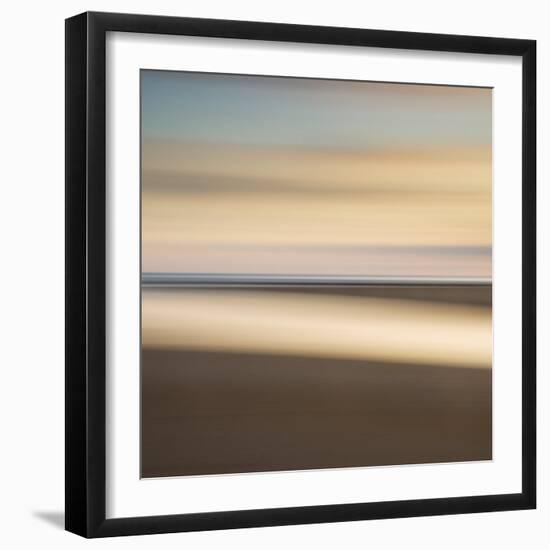 Abstract Image of the View from Alnmouth Beach to the North Sea, Alnmouth, England, UK-Lee Frost-Framed Photographic Print