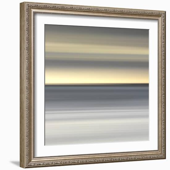 Abstract Image of the View from Alnmouth Beach to the North Sea, Alnmouth, England, UK-Lee Frost-Framed Photographic Print