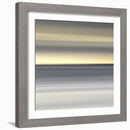 Abstract Image of the View from Alnmouth Beach to the North Sea, Alnmouth, England, UK-Lee Frost-Framed Photographic Print