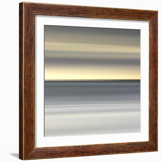 Abstract Image of the View from Alnmouth Beach to the North Sea, Alnmouth, England, UK-Lee Frost-Framed Photographic Print