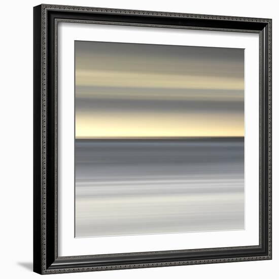 Abstract Image of the View from Alnmouth Beach to the North Sea, Alnmouth, England, UK-Lee Frost-Framed Photographic Print