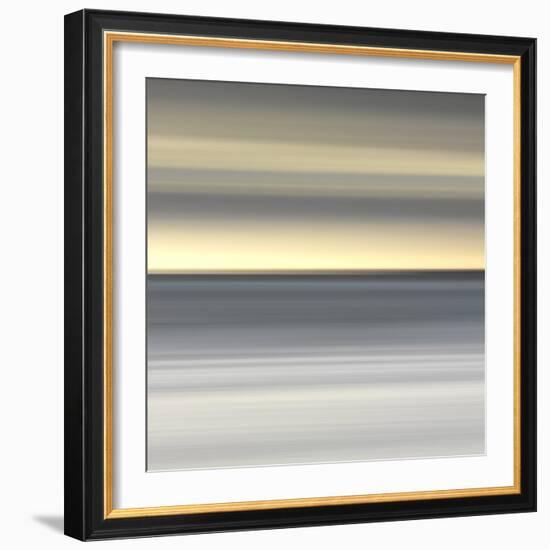 Abstract Image of the View from Alnmouth Beach to the North Sea, Alnmouth, England, UK-Lee Frost-Framed Photographic Print