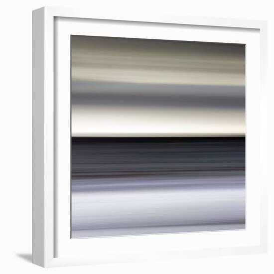 Abstract Image of the View from Alnmouth Beach to the North Sea, Alnmouth, England, UK-Lee Frost-Framed Photographic Print