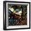 Abstract Image With Text And Human Eye-rolffimages-Framed Art Print