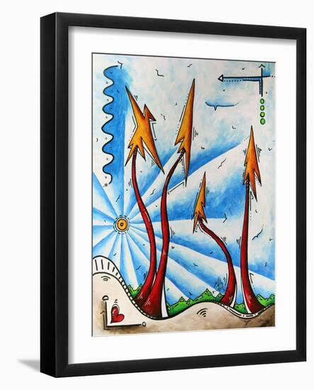 Abstract Landscape Fun PoP Art Tree-Megan Aroon Duncanson-Framed Art Print