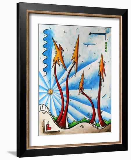 Abstract Landscape Fun PoP Art Tree-Megan Aroon Duncanson-Framed Art Print