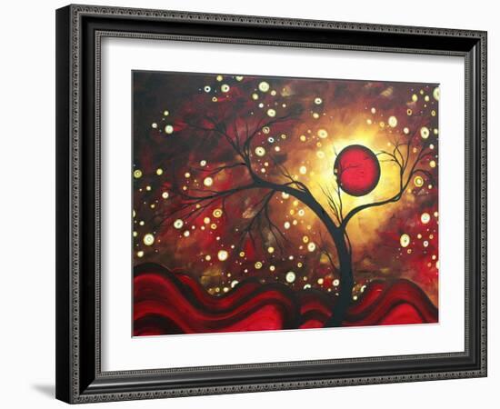 Abstract Landscape Glowing Orb-Megan Aroon Duncanson-Framed Art Print