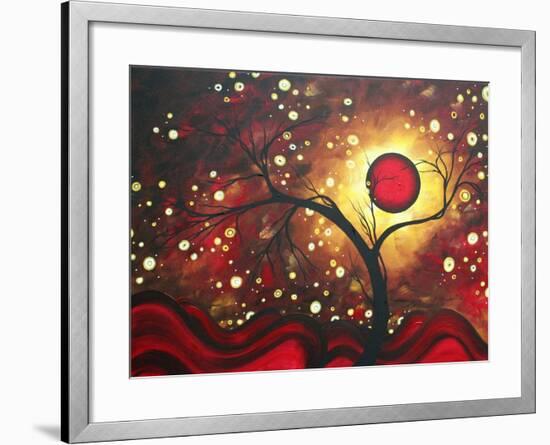 Abstract Landscape Glowing Orb-Megan Aroon Duncanson-Framed Art Print