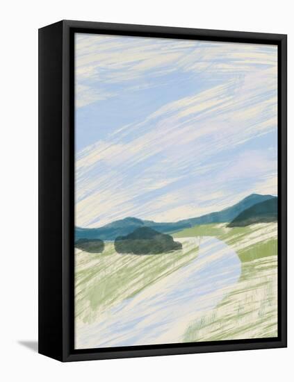 Abstract Landscape Sketch-Little Dean-Framed Premier Image Canvas
