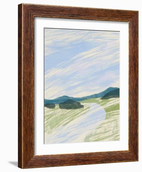 Abstract Landscape Sketch-Little Dean-Framed Photographic Print
