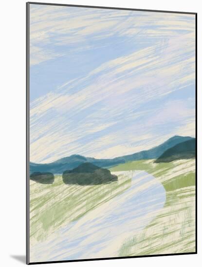 Abstract Landscape Sketch-Little Dean-Mounted Photographic Print