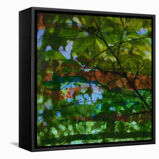 Abstract Leaf Study IV-Sisa Jasper-Framed Premier Image Canvas