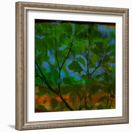 Abstract Leaf Study V-Sisa Jasper-Framed Photographic Print