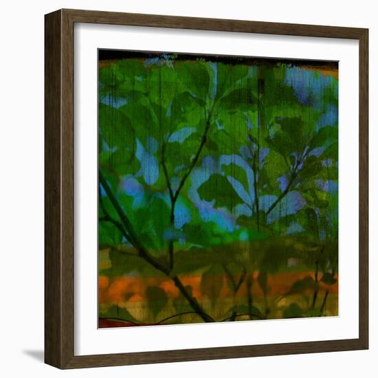 Abstract Leaf Study V-Sisa Jasper-Framed Photographic Print