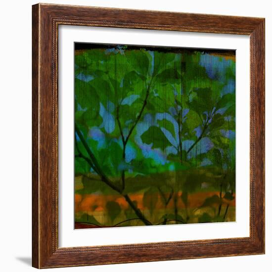 Abstract Leaf Study V-Sisa Jasper-Framed Photographic Print